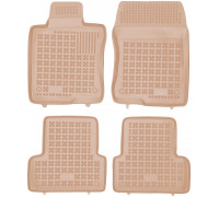 Rezaw-Plast Rubber Floor Mats for 2009-2014 Acura TSX Car Mats Waterproof Beige