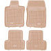 Rezaw-Plast Rubber Floor Mats for 2009-2014 Acura TSX Car Mats Waterproof Beige