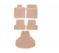 Rezaw-Plast Car Mats for 2009-2014 Acura TSX Floor Mats & Car Mat All Weather Beige