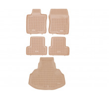 Rezaw-Plast Car Mats for 2009-2014 Acura TSX Floor Mats & Car Mat All Weather Beige