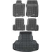 Rezaw-Plast Car Mats Set for 2009-2014 Acura TSX Floor Mats & Cargo Mat Sedan Tailored Black