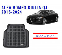 REZAW PLAST Custom Fit Trunk Liner for Alfa Romeo Giulia Q4 2016-2024 Anti Slip Molded