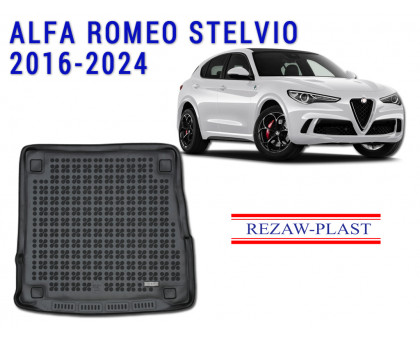2016-2024 Alfa Romeo Stelvio Cargo Mat All Weather Black