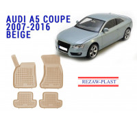 Rezaw-Plast  Rubber Floor Mats Set for Audi A5 Coupe 2007-2016 Beige