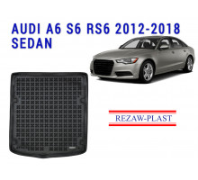REZAW PLAST Cargo Liner for Audi A6 S6 RS6 2012-2018 Sedan All Season Black 