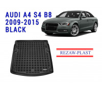 REZAW PLAST Cargo Tray Liner for Audi A4 S4 B8 2009-2015 Custom Fit Black 