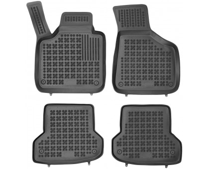 Rezaw-Plast Car Floor Mats for 2006-2013 Audi A3 Floor Mats Hatchback All Season Black