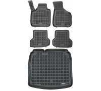 Rezaw-Plast Car Mats for 2006-2013 Audi A3 Floor Mats & Cargo Mat Hatchback Durable Black