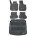 Rezaw-Plast Car Mats for 2006-2013 Audi A3 Floor Mats & Cargo Mat Hatchback Durable Black