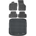 Rezaw-Plast Floor Mats for 2015-2019 Audi A3 Car Mats & Cargo Mat S3 RS3 Sedan Tailored Black