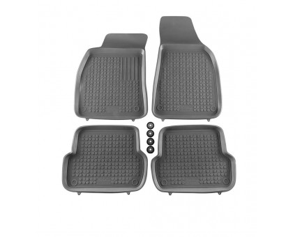 Rezaw-Plast Car Mats for 2005-2009 Audi A4 Floor Mats B7 All Weather Gray