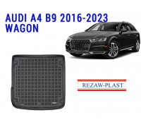REZAW PLAST Rubber Trunk Mat for Audi A4 B9 2016-2023 Wagon Elastic, Easy Cleaning