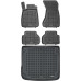 Rezaw-Plast Car Mats for 2016-2024 Audi A4 B9 Floor Mats & Cargo Mat Wagon Waterproof Black