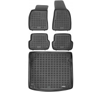 Rezaw-Plast Floor Mats for 2005-2008 Audi A4 Car Mats & Floor Mat S4 Waterproof Black