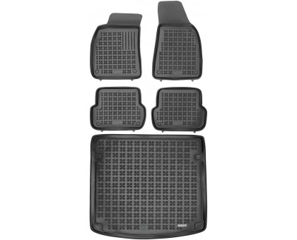 Rezaw-Plast Floor Mats for 2005-2008 Audi A4 Car Mats & Floor Mat S4 Waterproof Black