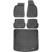 Rezaw-Plast Floor Mats for 2005-2008 Audi A4 Car Mats & Floor Mat S4 Waterproof Black