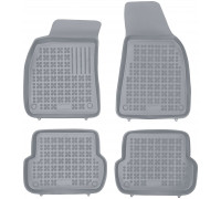 Rezaw-Plast Rubber Floor Mats for 2001-2008 Audi A4 Car Mats S4 B6 B7 Anti Slip Gray