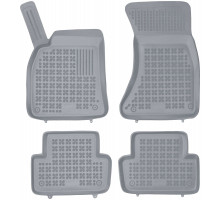 Rezaw-Plast Car Mats for 2009-2015 Audi A4 S4 Floor Mats B8 All Season Gray