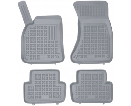 Rezaw-Plast Car Mats for 2009-2015 Audi A4 S4 Floor Mats B8 All Season Gray