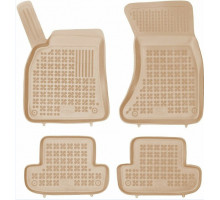 Rezaw-Plast Rubber Car Mats for 2007-2016 Audi A5 Floor Mats Coupe Waterproof Beige