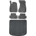 Rezaw-Plast Rubber Floor Mats for 2017-2024 Audi A5 Car Mats & Cargo Mat Coupe Tailored Black