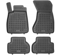 Rezaw-Plast Rubber Floor Mats for 2018-2024 Audi A5 Sportback Floor Mats Anti-Slip Black