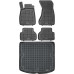 Rezaw-Plast Car Mats for 2018-2024 Audi A5 Sportback Floor Mats & Cargo Mat Waterproof Black