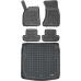 Rezaw-Plast Car Mats for 2008-2016 Audi A5 Floor Mats & Cargo Mat S5 RS5 Coupe Cabrio Black