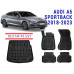 REZAW PLAST Auto Floor Mats Set for Audi A5 Sportback 2018-2023 Waterproof Black 