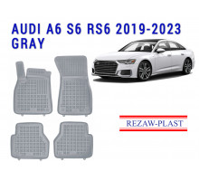 REZAW PLAST All-Weather Rubber Mats for Audi A6 S6 RS6 2019-2023 Interior Accessories