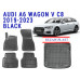 REZAW PLAST Car Floor Liners for Audi A6 Wagon V C8 2019-2023 Waterproof Mats Anti Slip
