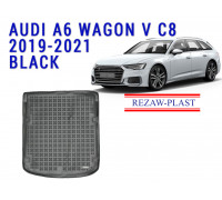 Rezaw-Plast  Rubber Trunk Mat for Audi A6 Wagon V C8 2019-2021 Black