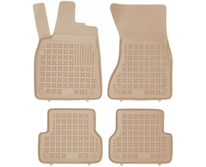 Rezaw-Plast Car Mats for 2012-2018 Audi A6 Floor Mats Waterproof Beige