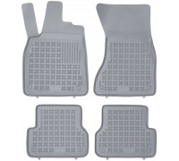 Rezaw-Plast All Weather Floor Mats for 2012-2018 Audi A6 S6 Car Mats Gray