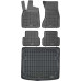 Rezaw-Plast Car Mats for 2012-2018 Audi A6 Floor Mats & Cargo Mat S6 RS6  Sedan Tailored Black