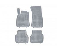 Rezaw-Plast Rubber Floor Mats for 2019-2023 Audi A6 Car Mats S6 RS6 (C8) Odorless Gray