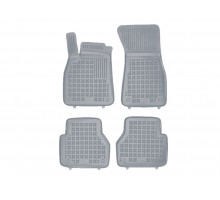 Rezaw-Plast Rubber Floor Mats for 2019-2023 Audi A6 Car Mats S6 RS6 (C8) Odorless Gray