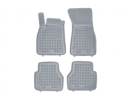 Rezaw-Plast Rubber Floor Mats for 2019-2023 Audi A6 Car Mats S6 RS6 (C8) Odorless Gray