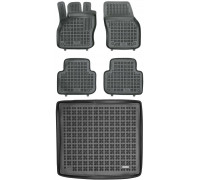 Rezaw-Plast All Weather Floor Mats for 2019-2024 Audi Q3 Floor Mats & Cargo Mat SQ3 Black