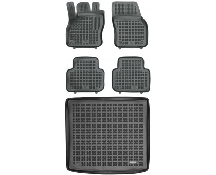 Rezaw-Plast All Weather Floor Mats for 2019-2024 Audi Q3 Floor Mats & Cargo Mat SQ3 Black