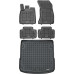 Rezaw-Plast Car Mats Set for 2018-2024 Audi Q5 Floor Mats & Cargo Mat SQ5  All Weather Black