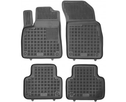 Rezaw-Plast Rubber Floor Mats for 2017-2024 Audi Q7 Car Mats SQ7 Durable Black