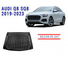 REZAW PLAST High-Quality Cargo Mat for Audi Q8 SQ8 2019-2023 Custom Fit Black