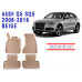REZAW PLAST Premium Floor Mats for Audi Q5 SQ5 2008-2016 Durable Beige