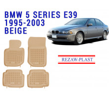 Rezaw-Plast  Rubber Floor Mats Set for BMW 3 Series E36 1994-1999 Beige
