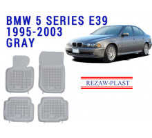 Rezaw-Plast  Rubber Floor Mats Set for BMW 3 Series E36 1994-1999 Gray