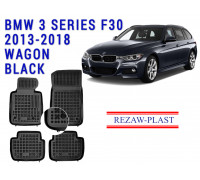 REZAW PLAST Custom-Fit Rubber Mats for BMW 3 Series F30 2013-2018 Wagon All-Season
