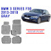 REZAW PLAST Custom Fit Car Mats for BMW 3 Series F30 2013-2018 All Weather Gray