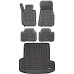 Rezaw-Plast Rubber Car Mats for 2020-2023 BMW 3 Series Floor Mats & Cargo Mat G21 Black