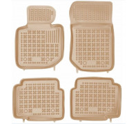 Rezaw-Plast Rubber Floor Mats for 1994-1999 BMW 3 Series E36 Car Mats Durable Beige